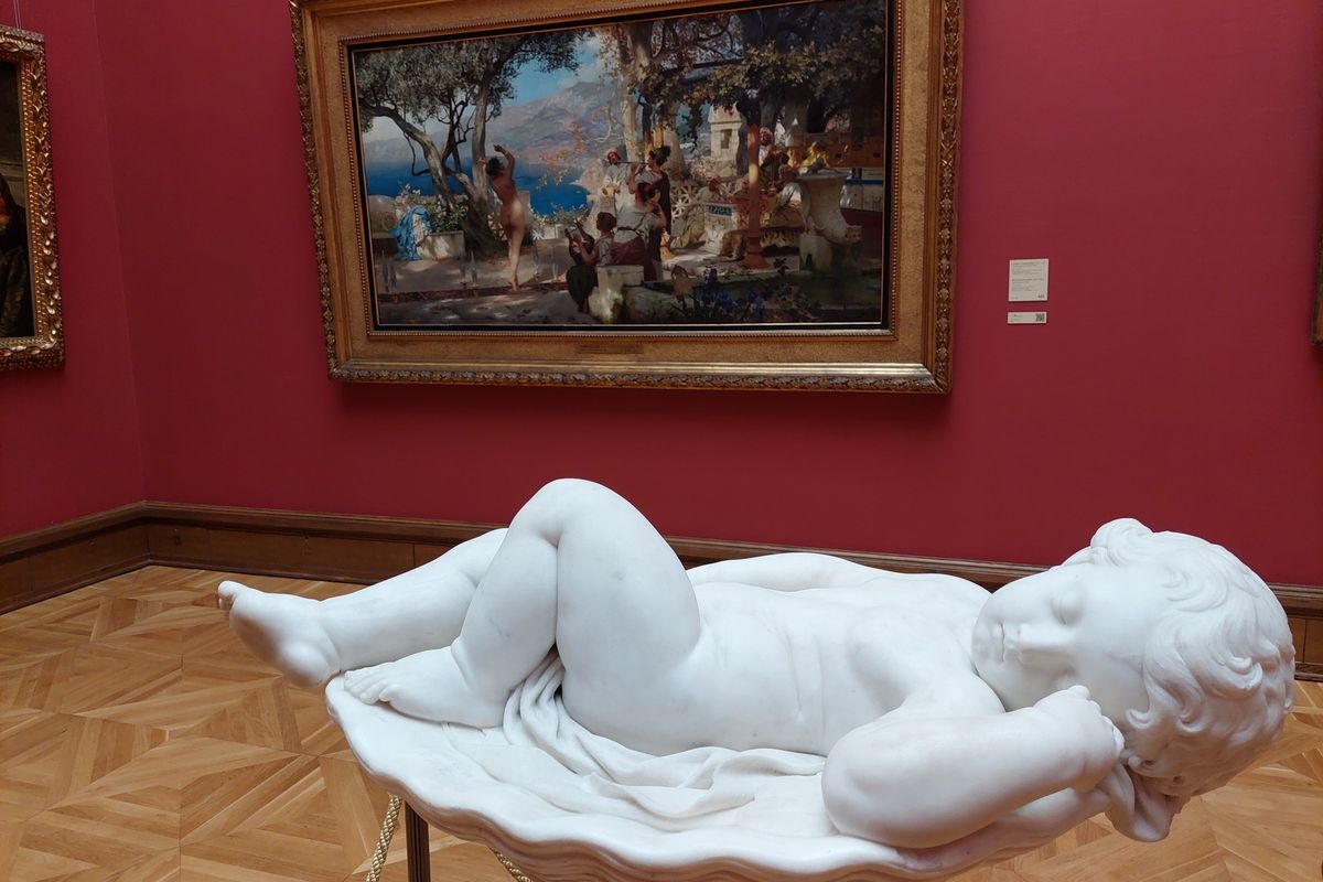 Третьяковская галерея. Школьники